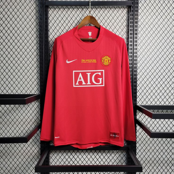 Ronaldo Man United 2008 Home Kit LONG SLEEVE Retro