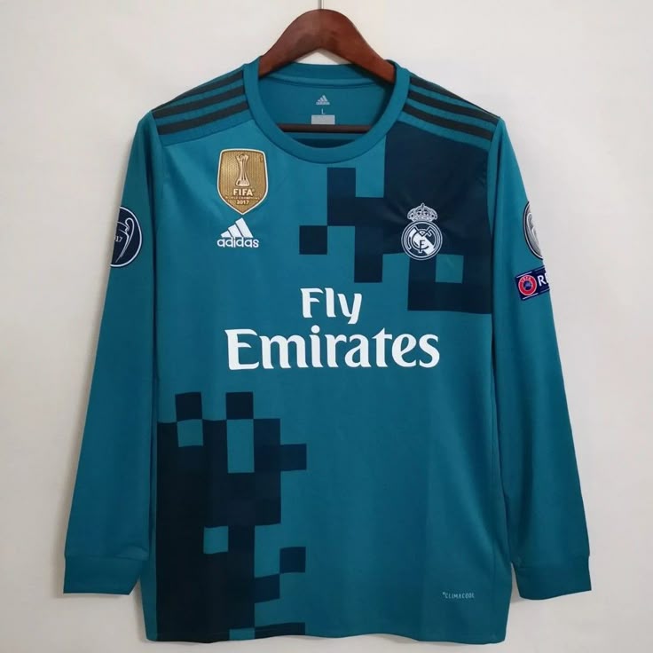 Ronaldo Real Madrid Third kit 2018 LONG SLEEVE Retro