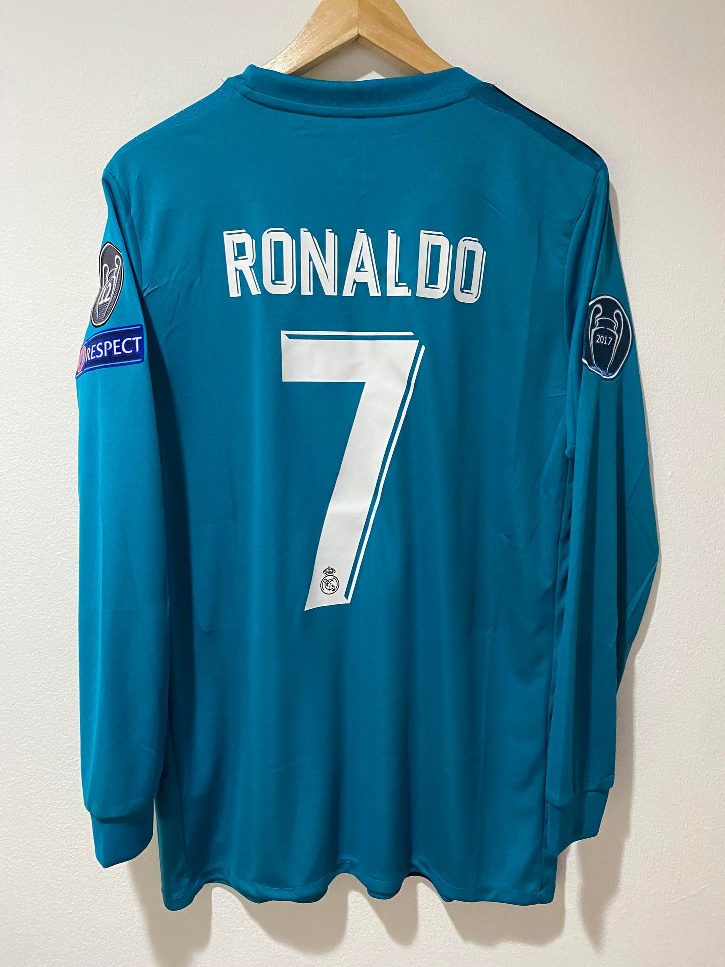 Ronaldo Real Madrid Third kit 2018 LONG SLEEVE Retro