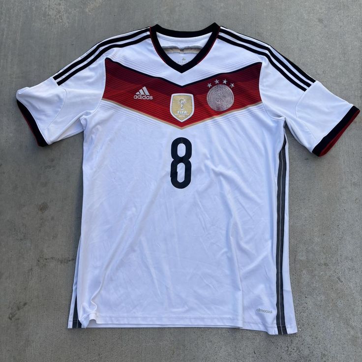 Ozil Germany Home Kit 2014 World Cup Retro