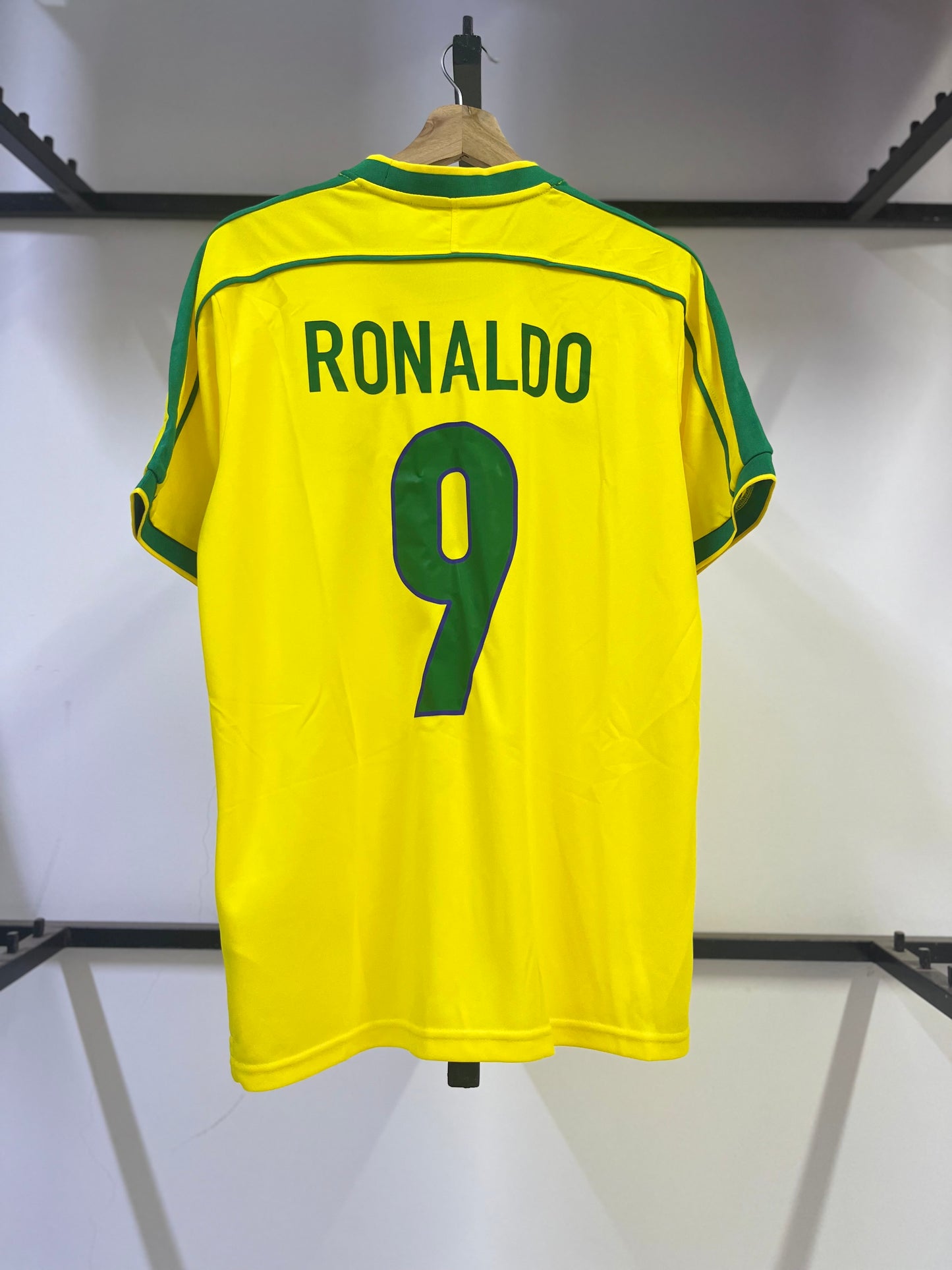Ronaldo Fenomeno Brazil Home Kit 1998 Retro