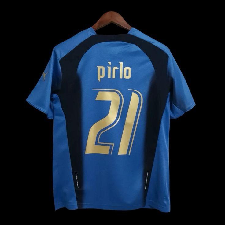 Pirlo Italy Home Kit 2006 World Cup Retro