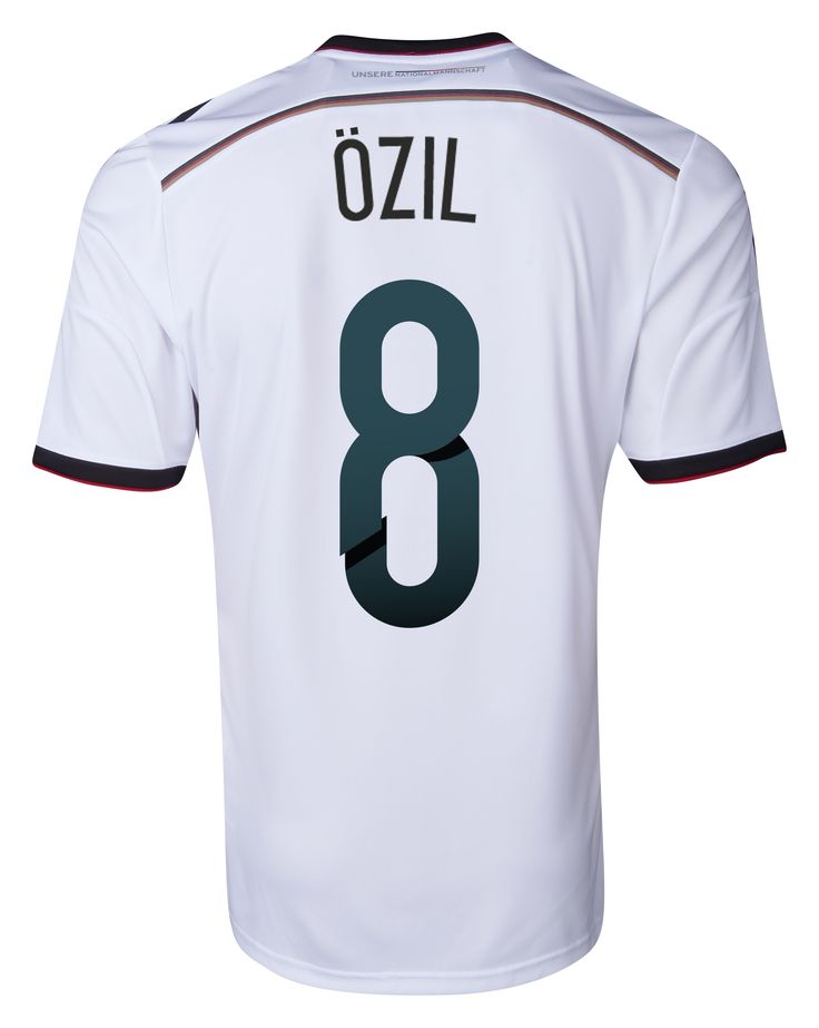 Ozil Germany Home Kit 2014 World Cup Retro