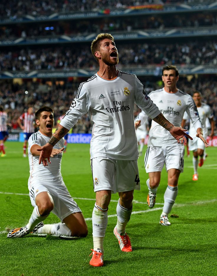 Ramos Real Madrid Home kit 2014 LONG SLEEVE Retro