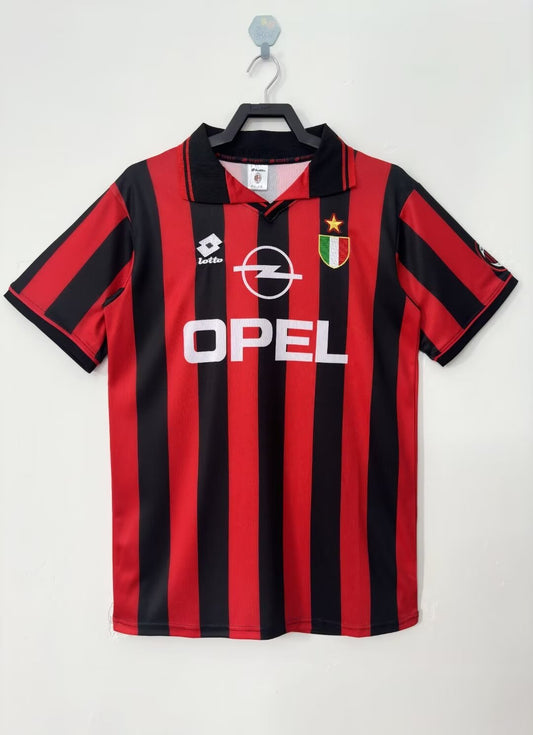 Maldini Milan Home Kit 1996/97 Retro