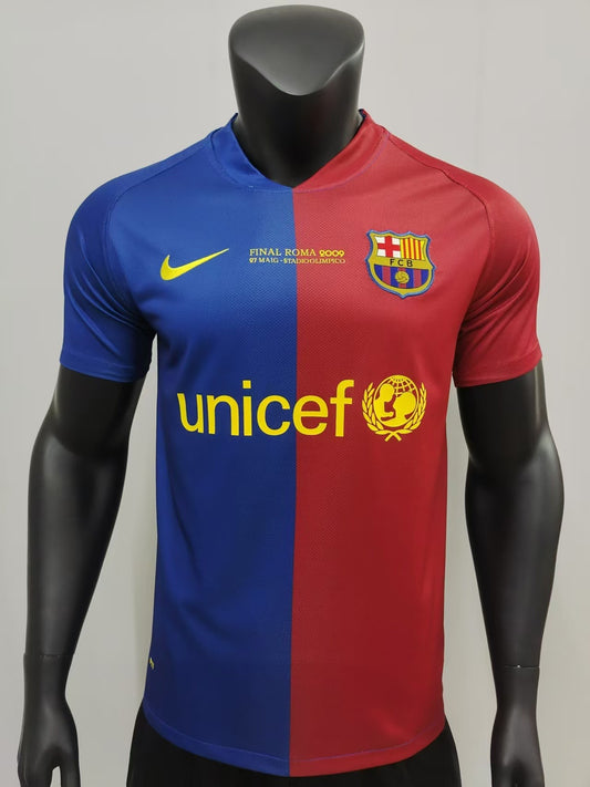 Messi Barcelona Home kit 2008/09 Retro avec logo champions league