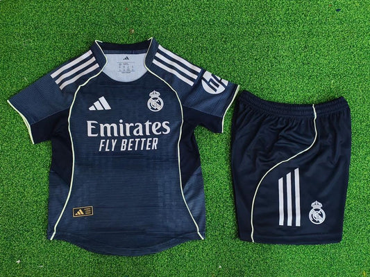 Real Madrid Away Kids Kit 2025/26